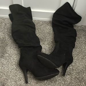 Over the knee boots.